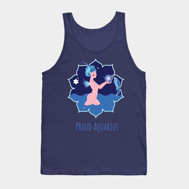 Proud Aquarius Tank Top by emma17